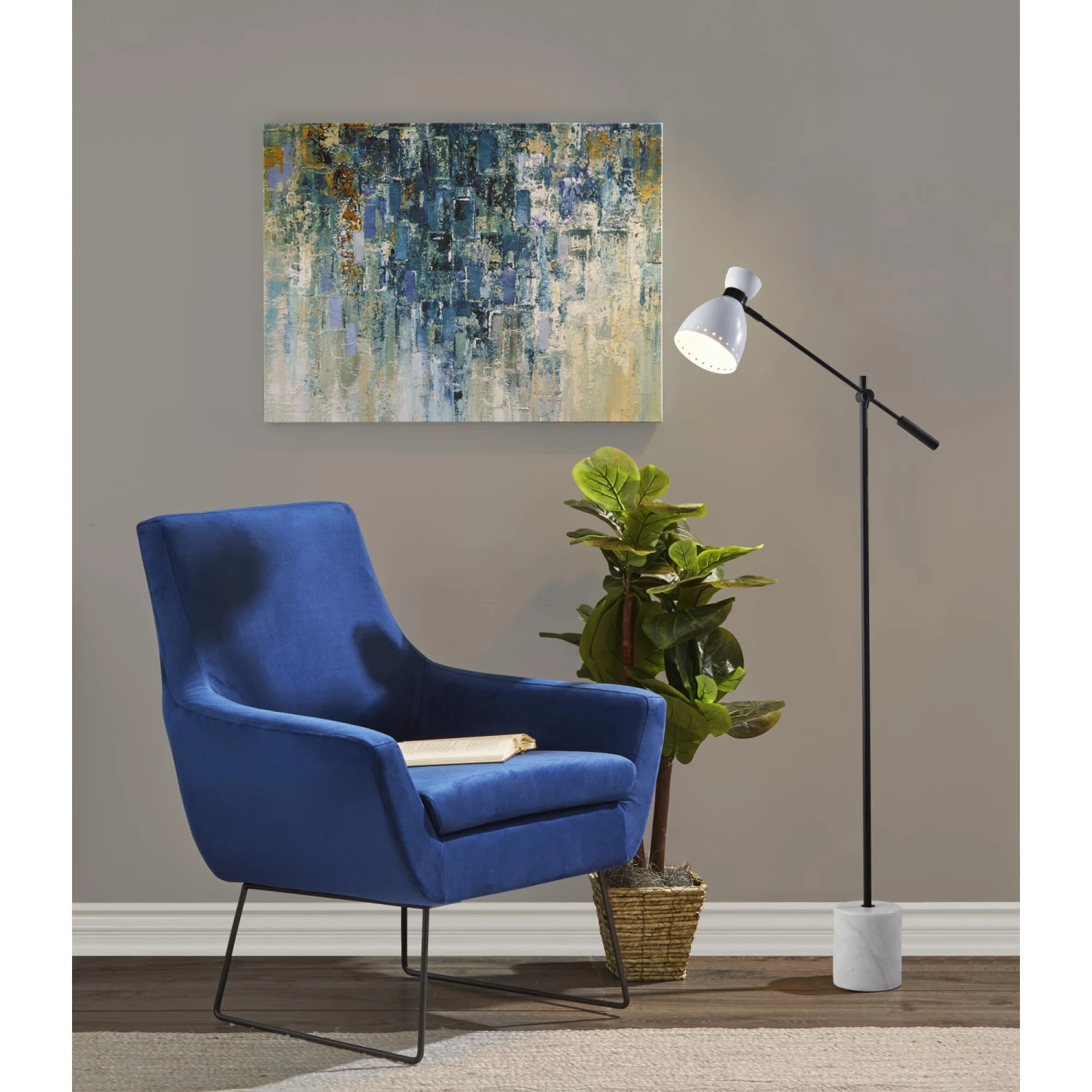 Sadie 71 Inch Reading Lamp By Adesso 4 Sadie 71 Inch Reading Lamp By Adesso - Image 2