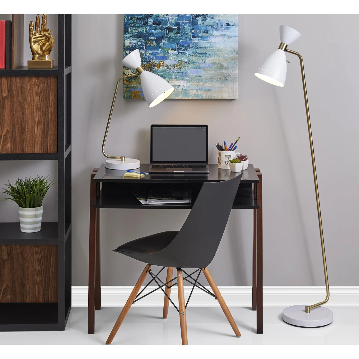 Oscar 59 Inch Reading Lamp By Adesso 4 Oscar 59 Inch Reading Lamp By Adesso - Image 2