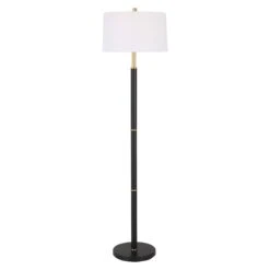 Tuxedo 61 Inch Floor Lamp By Allure Design Haus -Cheap Lamps Store Allure Design Elements LMP 14172 W26103 1 C LIGHT ON