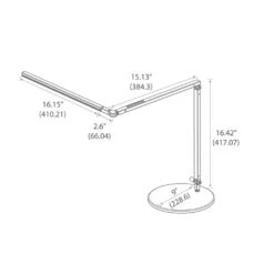 Peter Ng Z-Bar 33 Inch Desk Lamp By Koncept