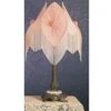 Fabric And Fringe Pink Pontiff Accent Lamp By Meyda Lighting
