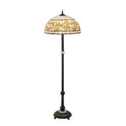Tiffany Turning Leaf 62 Inch Floor Lamp By Meyda Lighting