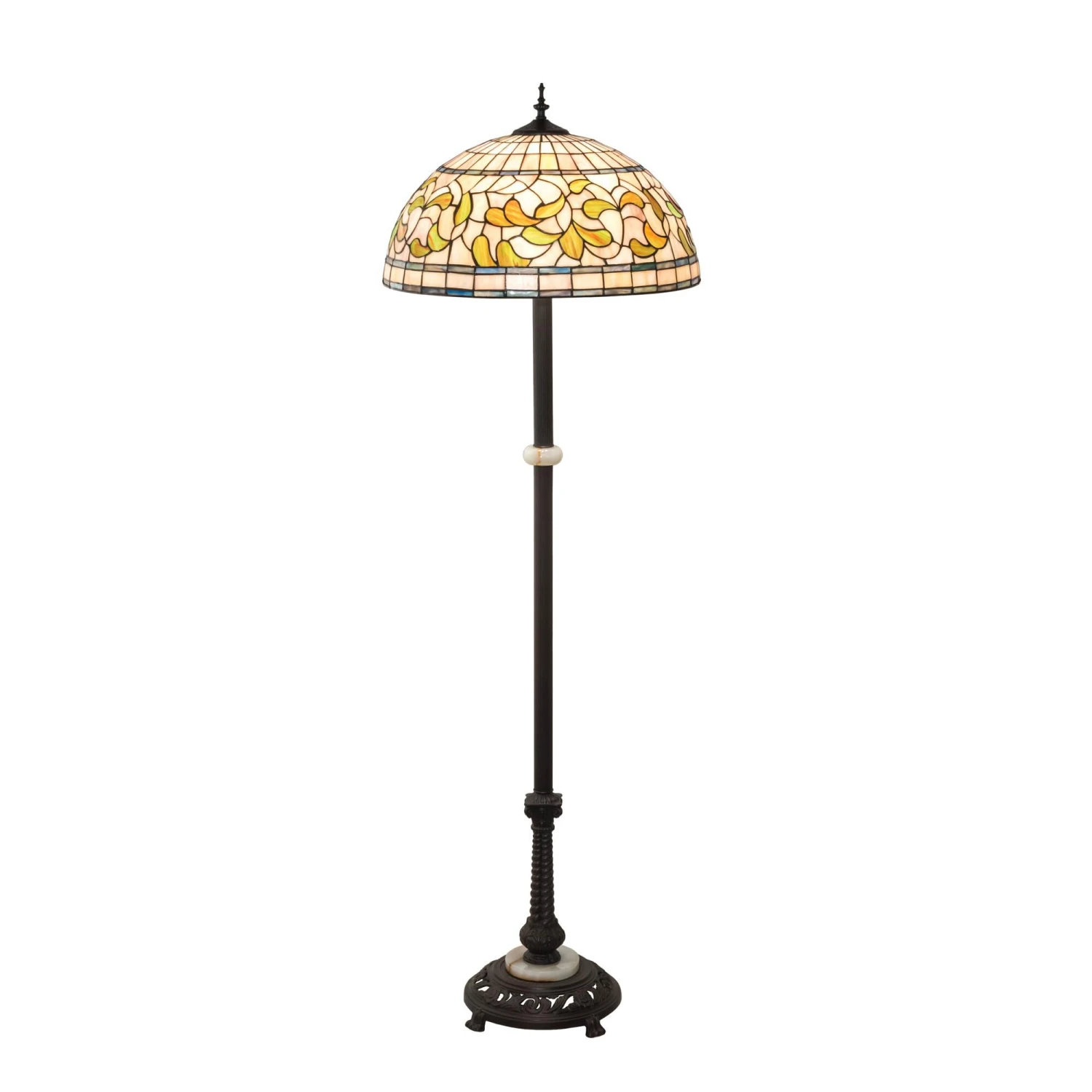 Tiffany Turning Leaf 62 Inch Floor Lamp By Meyda Lighting 3 Tiffany Turning Leaf 62 Inch Floor Lamp By Meyda Lighting