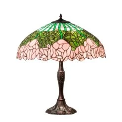Tiffany Cabbage Rose 26 Inch Table Lamp By Meyda Lighting