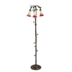 Seafoam And Cranberry 58 Inch Floor Lamp By Meyda Lighting -Cheap Lamps Store Meyda Lighting 255130X10 2