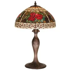 Roses And Scrolls 22 Inch Table Lamp By Meyda Lighting