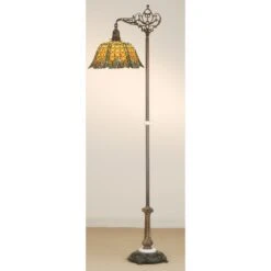Duffner And Kimberly Shell And Diamond 69 Inch Floor Lamp By Meyda Lighting