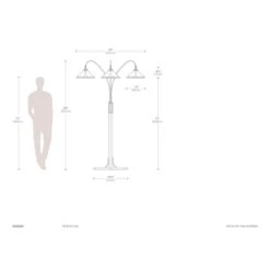 Natural Mica 86 Inch Floor Lamp By Nova Of California -Cheap Lamps Store Nova of California 4212GM 4