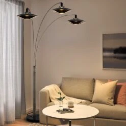 Rancho Mirage 84 Inch Floor Lamp By Nova Of California -Cheap Lamps Store Nova of California R02 2310824SN Rancho Mirage 3LT Arc Lamp NOVA Of California
