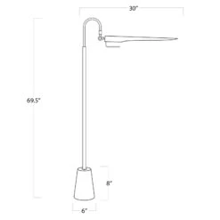 Raven 69 Inch Reading Lamp By Regina Andrew -Cheap Lamps Store Regina Andrew 14 1017NB 91