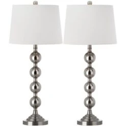 Stacked Gazing Ball 32 Inch Set Of 2 Table Lamps By Safavieh