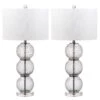 Port Robert Glass 28 Inch Set Of 2 Table Lamps By Safavieh -Cheap Lamps Store Safavieh lit4506a set2