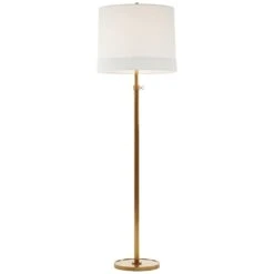 Barbara Barry Simple Scallop 62 Inch Floor Lamp By Visual Comfort Signature Collection -Cheap Lamps Store Visual Comfort Studio Collection BBL1023SBL